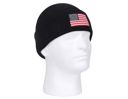 Rothco US Flag Embroidered Fine Knit Watch Cap