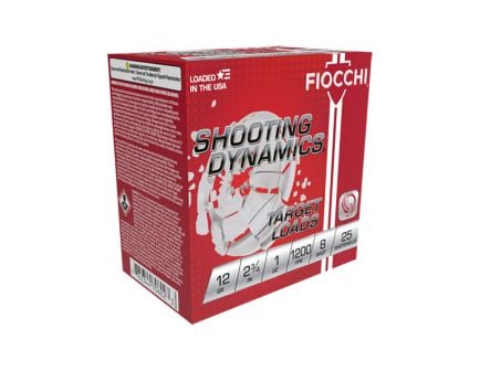 Fiocchi Shooting Dynamics 12 Gauge 2.75" 1 oz 7.5 Shot Ammo, 25rds - 12SD1X75