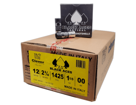 Black Aces Tactical 2.75" 00 Buckshot 12 Gauge Ammunition 250 Rounds