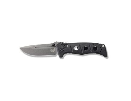 Benchmade Mini Adamas Folding Drop Point Knife, Tungsten Gray - 273GY-1