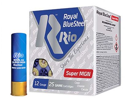 RIO Royal Blue 3.5" 1-9/16 oz BBB Steel Super Magnum 12ga Ammo, 25rd - RBSSM44BBB