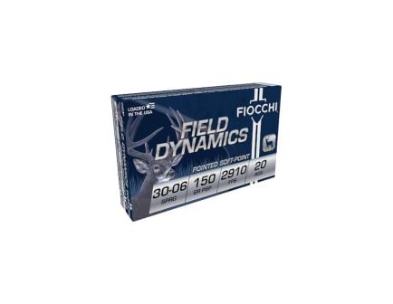 Fiocchi Field Dynamics 150 gr PSP 30-06 Springfield Ammunition For Sale