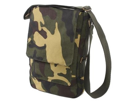 Rothco Vintage Canvas Tech Bag - Woodland Camo