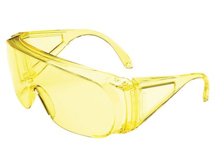 Howard Leight HL100 Shooter's Wraparound 1-Piece Safety Eyewear, Amber Lens, 4/case - R-01702