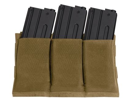 Rothco Lightweight 3 Mag Elastic Retention Pouch - Coyote Brown