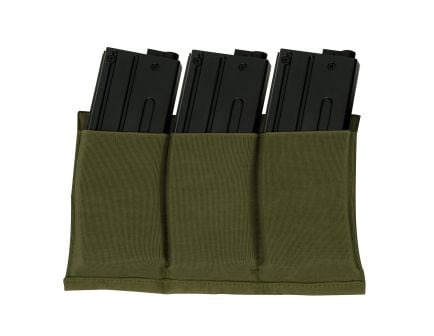Rothco Lightweight 3 Mag Elastic Retention Pouch - Olive Drab