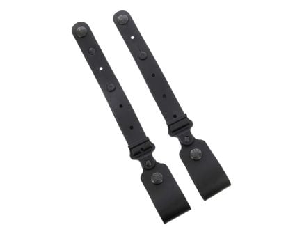 Galco Holster and Ammo-Side Tie-Down Set - Black Leather, Ambidextrous Design for Reliable and Secure Carry - MC2TDB