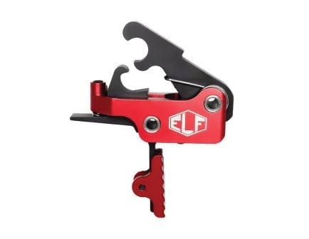 Elftmann Tactical SE Adjustable Trigger - Straight Drop-In with Red Shoe for Superior Precision and Custom Tactical Look - SE-R-S
