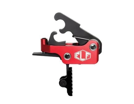 Elftmann Tactical SE Adjustable Trigger - Straight Drop-In with Black Shoe and Red for Precision and Tactical Customization - SE-B-S