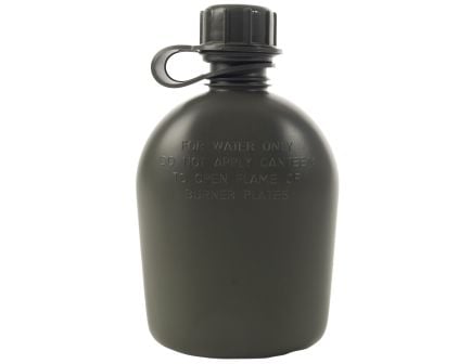 Genuine G.I. 3 Piece 1 Quart Plastic Canteen - Olive Drab