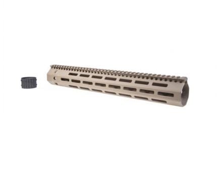 Troy M-LOK 308, HP, 15" Aluminum Rail, FDE