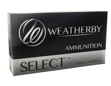 Weatherby Select 257 Weatherby Mag 100 grain Norma Spitzer Rifle Ammo, 20/Box - G257100SR