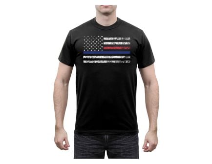 Rothco Thin Blue Line & Thin Red Line T-shirt