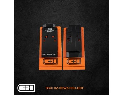 C&H Precision Optic Plate -CZ SHDW 2 OR TO RMR W/DT- CZSDW2RSHGDT