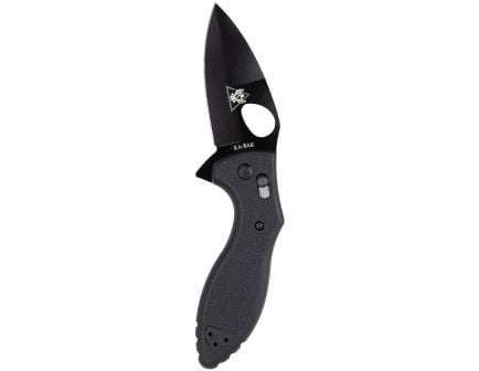 KA-BAR Knives TDI Flipper Folding Knife Spear Point Black - Durable, Lightweight and Reliable Handle - 2490