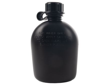 Genuine G.I. 3 Piece 1 Quart Plastic Canteen - Black