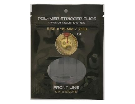 CroMag Industries Corp Front Line Stripper Clip 10rds - Black Efficient Ammo Strip for Fast Reloads - SC-00031