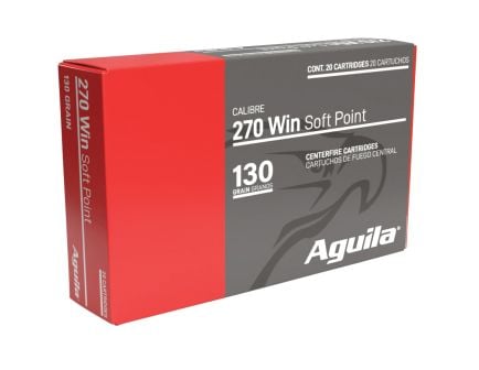 Aguila .270 Winchester 130 gr BTSP Rifle Ammo 20rds