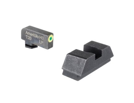 Ameriglo Sight Set - Front/Rear Green/Flat Black Sights for Enhanced Precision and Tactical Performance - GL-680