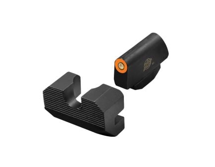 XS Sights Minimalist Night Sight Set - Front/Rear Orange/Orange Illuminated Sights for Enhanced Low-Light Visibility - SW-M002S-4N