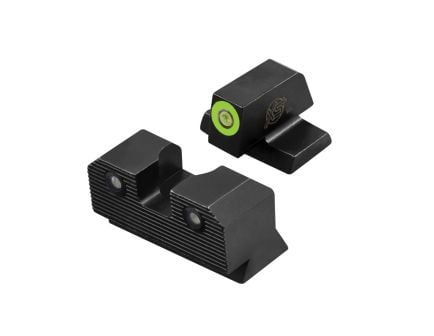 XS Sights R3D 2.0 Night Sight Set - Front/Rear Green for Enhanced Low-Light Precision - SW-R207P-6G
