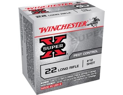 Winchester 22 Long Rifle #12 Shot  Ammuniton 50rds - X22LRS