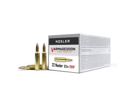 Nosler Varmageddon Varmint .22 Nosler 62 gr Ammo FBHP - 50rds - 65180