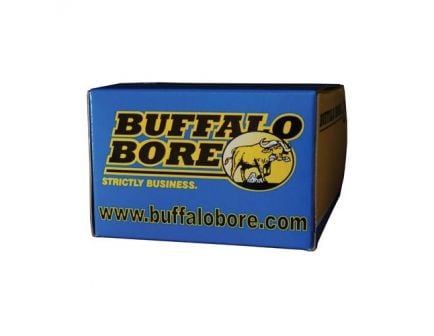 Buffalo Bore 500 S&W Mag 440 grain Lead Flat Nose - Gas Checked Pistol and Handgun Ammo, 20/Box - 18B/20