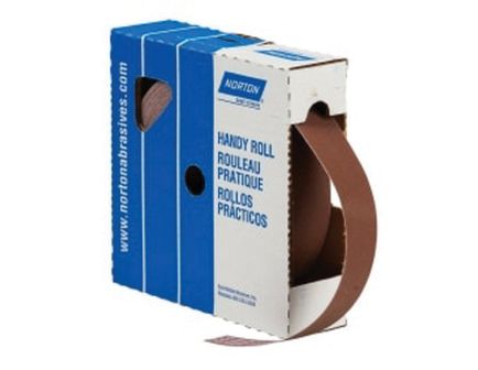 Norton Metalite/K225 50 yd x 1" 120 Grit Fine Cloth Roll, Brown