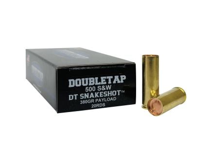 DoubleTap Ammunition DT SnakeShot .500 S&W 380 gr #9 20rds Handgun Shotshell for Maximum Stopping Power - 500SWSS2