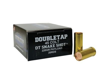 DoubleTap Ammunition DT SnakeShot .45 Colt 220 gr #9 20rds Handgun Shotshell for Superior Performance - 45CSSS2
