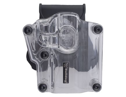 Bulldog Cases Max Multi-Fit OWB Holster RH Polymer Clear - Versatile Fit for Multiple Firearms - MX-002