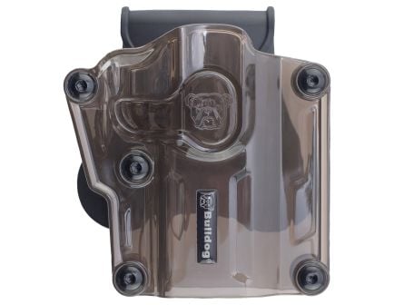 Bulldog Cases Max Multi-Fit OWB Holster RH Polymer Smoke Brown - Secure and Adjustable Holster - MX-003