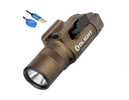 Olight Baldr Pro R Rechargeable Tactical Light 1350 lumens, Desert Tan