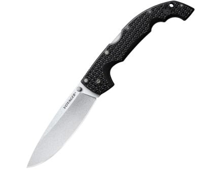 Cold Steel Voyager XL Folding Knife Drop Point Black - for Tough Jobs - CS-29AXB