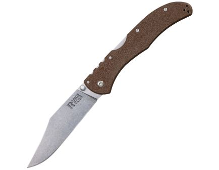 Cold Steel Range Boss Folding Knife Clip Point Flat Dark Earth - Smooth Opening, Reliable Locking, Ideal for Tactical and Everyday Use - CS-20KR9