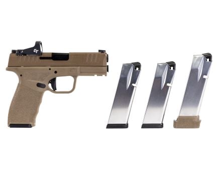 Springfield Armory HELLCAT Pro Compact OSP 9mm 3.8" (3)15rd / (2)17rd Mags Pistol, FDE