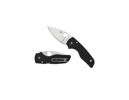 Spyderco Lil Native Folding Knife, Drop Point, Black - Sleek Handle, Smooth Operation, Secure Locking, Ideal for EDC and Everyday Carry - C230GP
