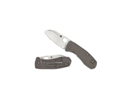Spyderco Techno 2 Folding Knife Sheepsfoot Gray - Durable, Lightweight and Reliable Handle - C158TIP2