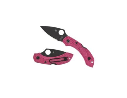 Spyderco Dragonfly 2 Folding Knife Drop Point Pink - Compact Blade for Versatile Use - C28FPPNS30VBK2