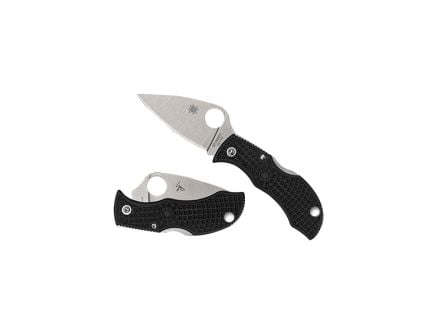 Spyderco Manbug Folding Knife Clip Point Black - Compact, for Everyday Carry - MBKLFP