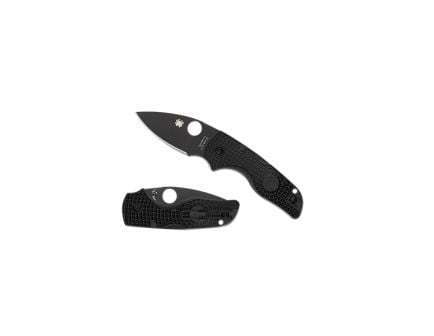 Spyderco Lil Native Lightweight Folding Knife Drop Point Black Plain Edge - Compact, Secure Lock, Ideal for EDC - C230PBBK