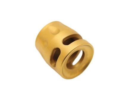 True Precision S-Type Micro Compensator 1/2-28, Gold - Stylish Compensator for Enhanced Firearm Performance and Control - TP-SMICRO-G