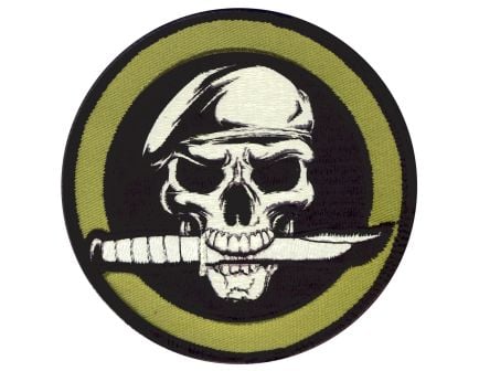 Rothco Military Skull Knife Morale Patch - Packaging Bulk Packaging