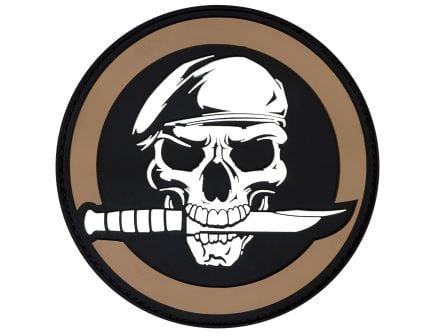 Rothco Pvc Military Skull Knife Morale Patch