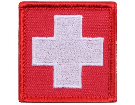 Rothco White Cross Red Morale Patch