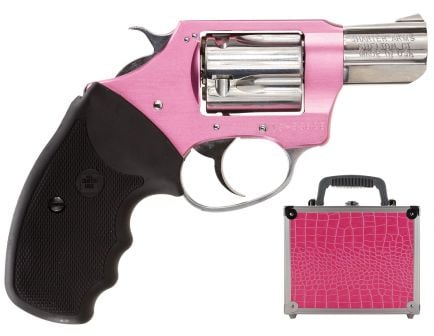 Charter Arms Chic Lady Undercover Lite 38 Special Double 5 Round Standard Hammer Revolver, High Polished Stainless, Pink - 53839