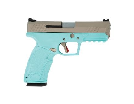 Tisas USA PX-9 Carry 9mm 4.10" High-Capacity Pistol 20rds, Robin's Egg Blue/Nickel - 15000134