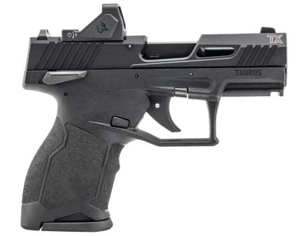 Taurus Pistol TX22 Compact 3.5" 22lr 13rd Pistol, Black w/ RDS Red Dot - 1-TX22131-RD