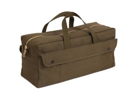 Rothco Canvas Jumbo Tool Bag With Brass Zipper - Olive Drab